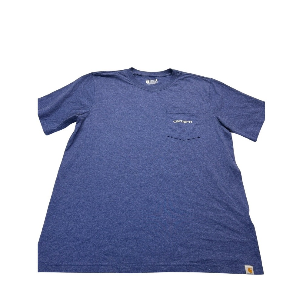 Carhartt Shirt Mens XL Blue
Short Sleeve Relaxed Fit
Pocket Tee Crew Soft Logo